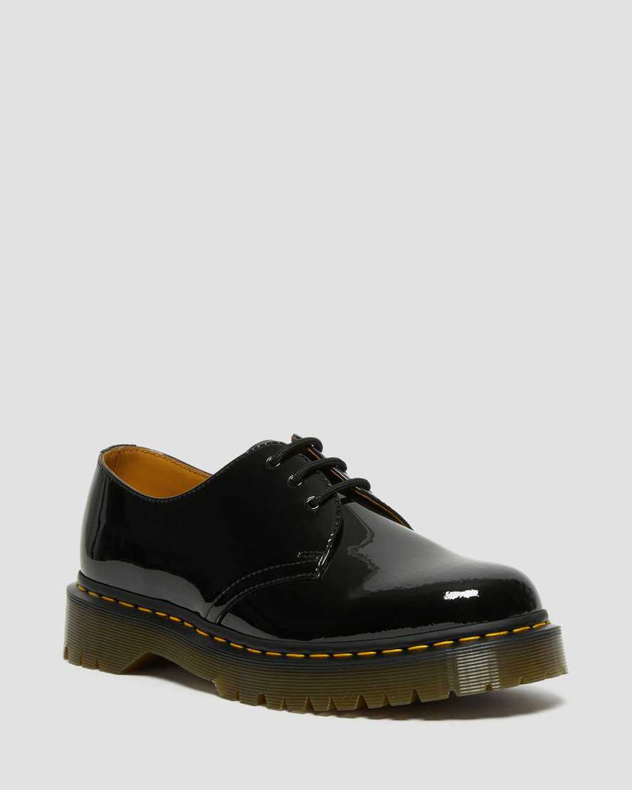 Dr. Martens 1461 Bex Patent Nahka Miesten Juhlakengät - Mustat Kengät [546-RNHSBT]